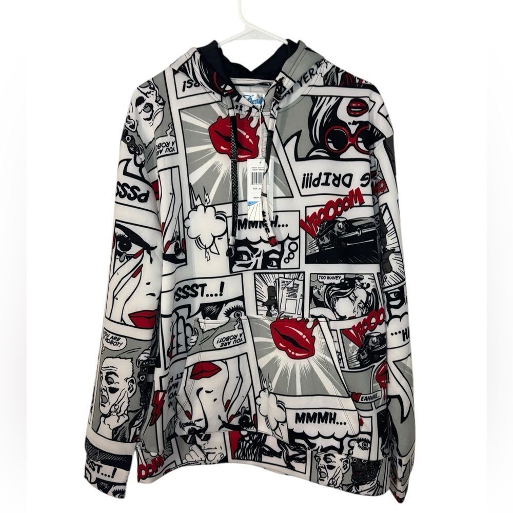 Drill Clothing Fresh Prints of Bel Air Comic Hooded Sweatshirt NWT Size S